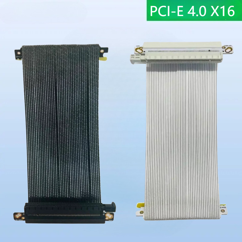 Itx Gpu Riser Pcie 4.0 16X - Fil plaqué argent Super Speed 4.0,