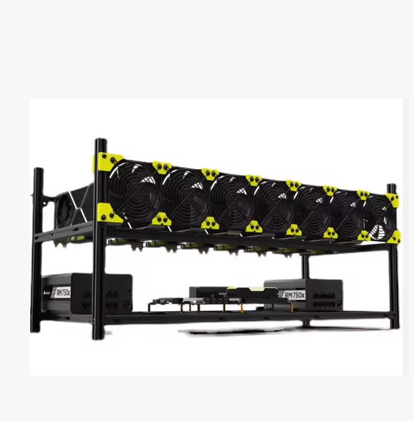 Gpu Mining Rig Frame 8 Gpu - Tour d'ordinateur VEDDHA en aluminium empilable