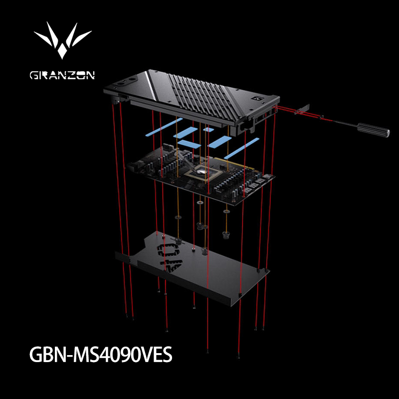 Rtx 4090 Water Block - Granzon GPU bloc d'eau pour MSI
