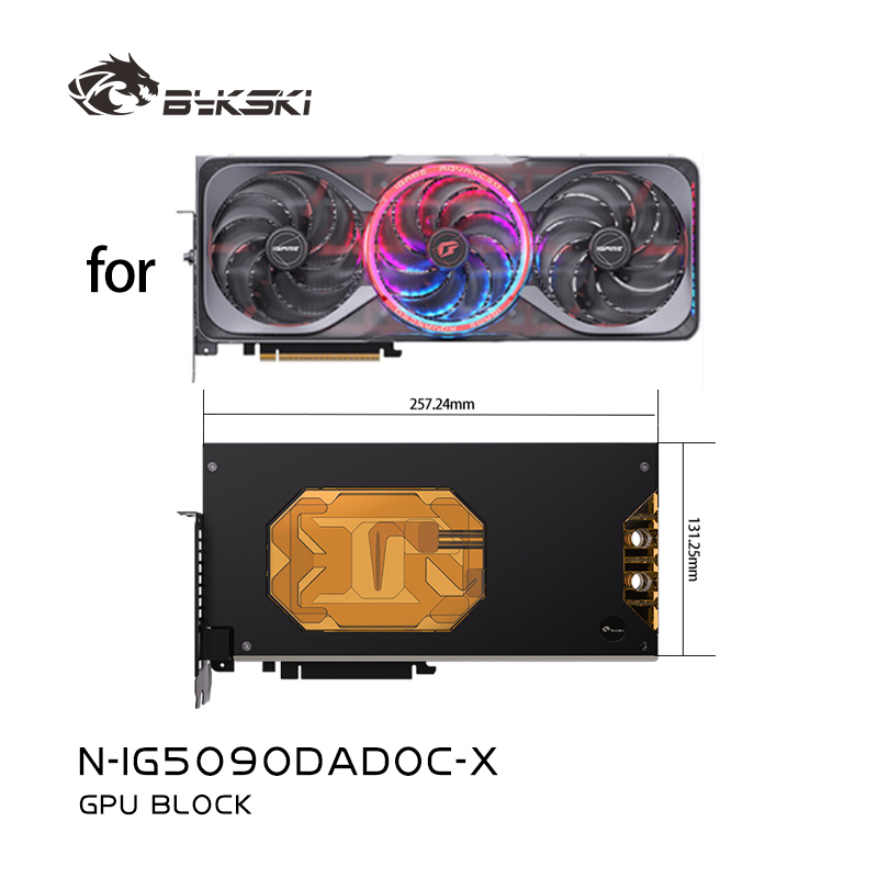 Rtx 5090 32Gb - Bykski bloc GPU pour coloré IGame