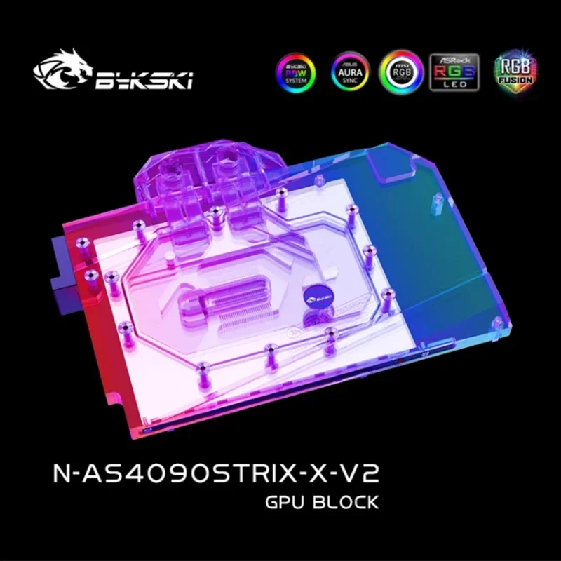 Rtx 4090 Water Block - Bloc de refroidissement GPU Bykski pour