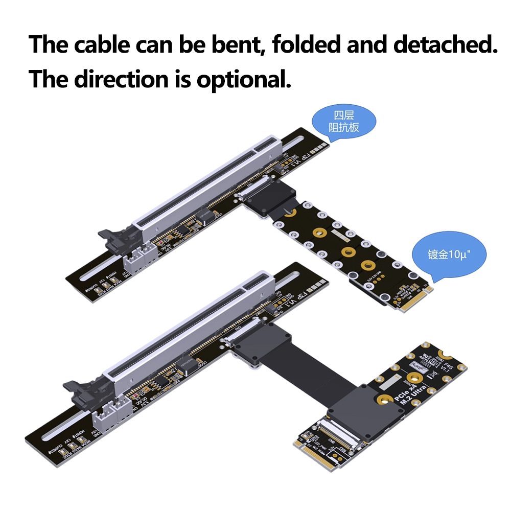 Câble d'extension de carte gra - Pcie 5.0 Gpu Riser Cable avis et prix